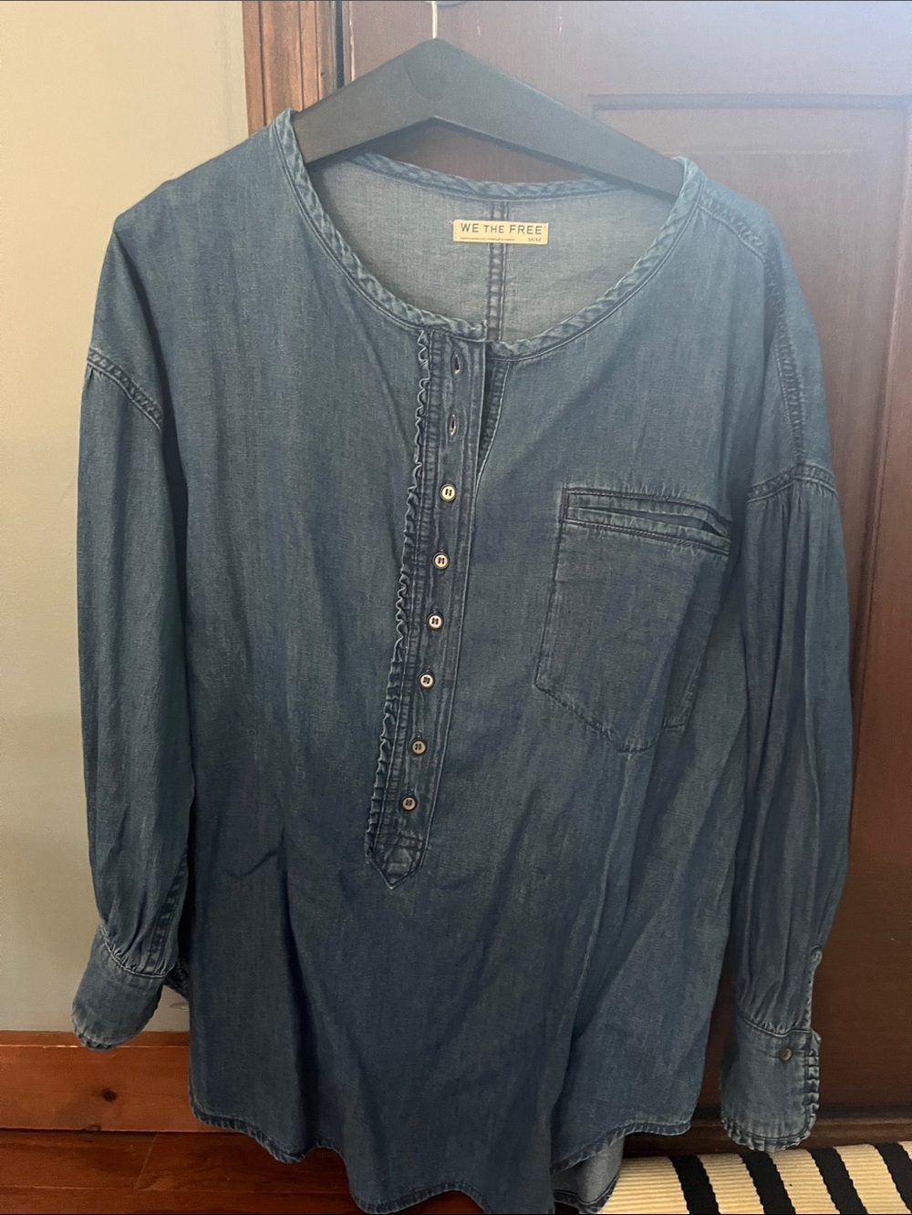 Free People Denim shirt